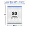 Avery Glossy Clear Rectangle Labels with Sure Feed, .5" x 1.75"